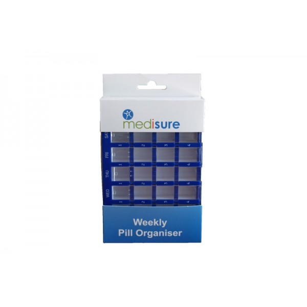 Pill Organiser Slide Cover 28 Blue/green (6)