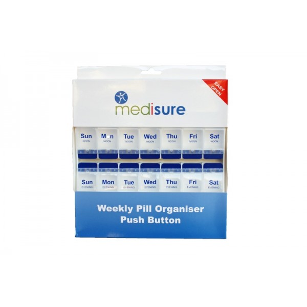 Weekly 4 Cpt Push Button Pill Organiser (3)