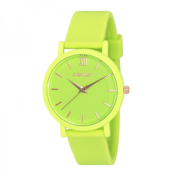 Ladies Watch Green Silcone Band