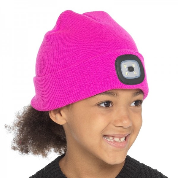 Kids Hot Pink Led Hat (Zero Vat) (12)