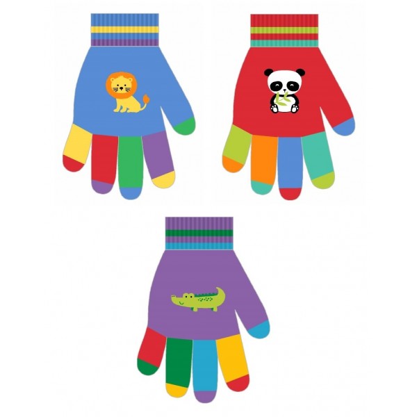 Kids Colour Block Animal Magic Glove (Zero Vat) (12)