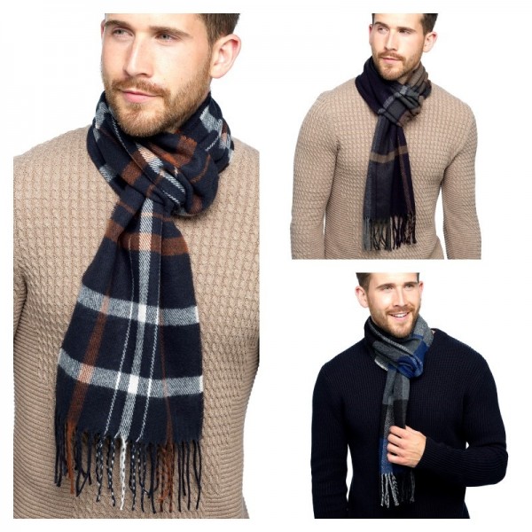 Mens Checked Scarf (12)