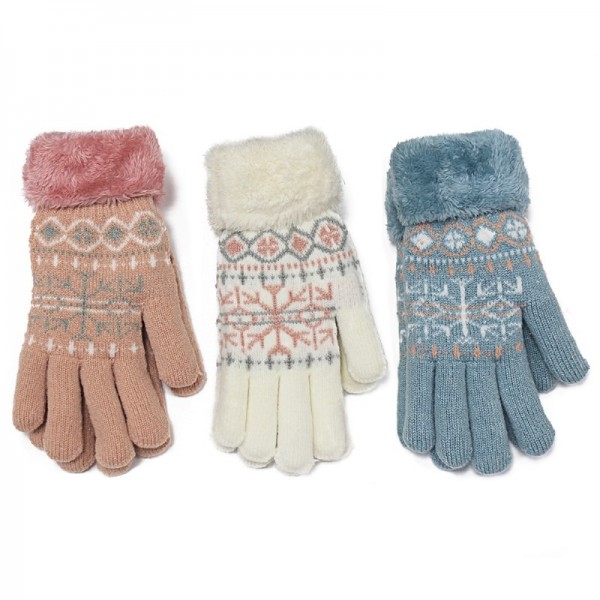 Cozy Lady Gloves 3 Asstd (12)