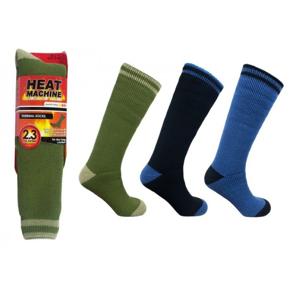 Mens 1pk Hm Long Wellie Sock (12)