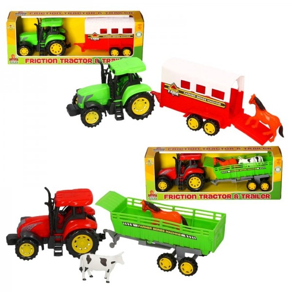 Farm Tractor & Trailor 2 Asstd (4)