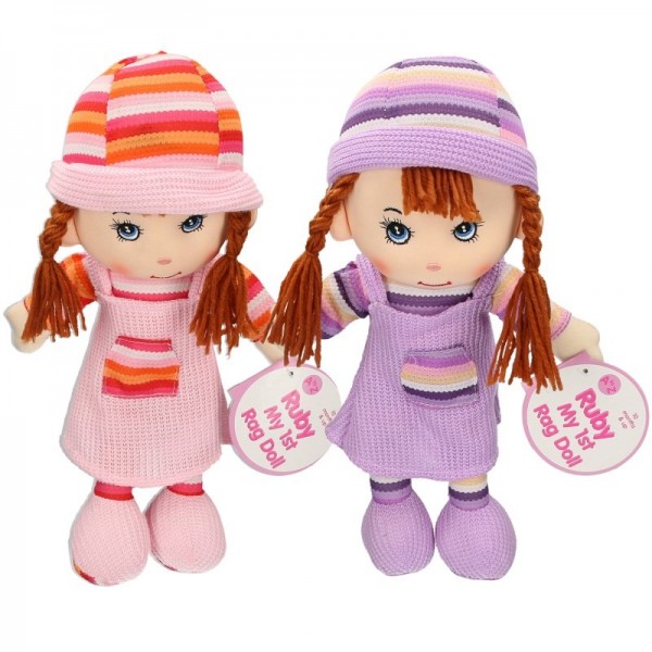 36cm Rag Doll Knitted Dress 2 Asstd (6)