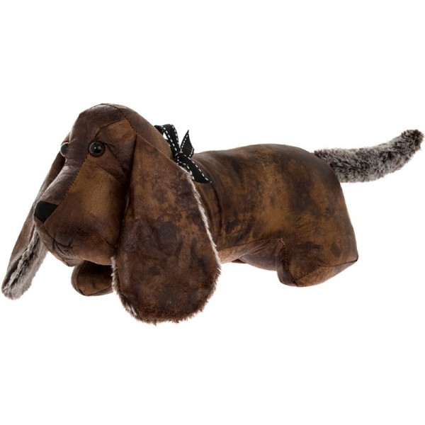 Faux Leather Dachshund Doorstop (3)