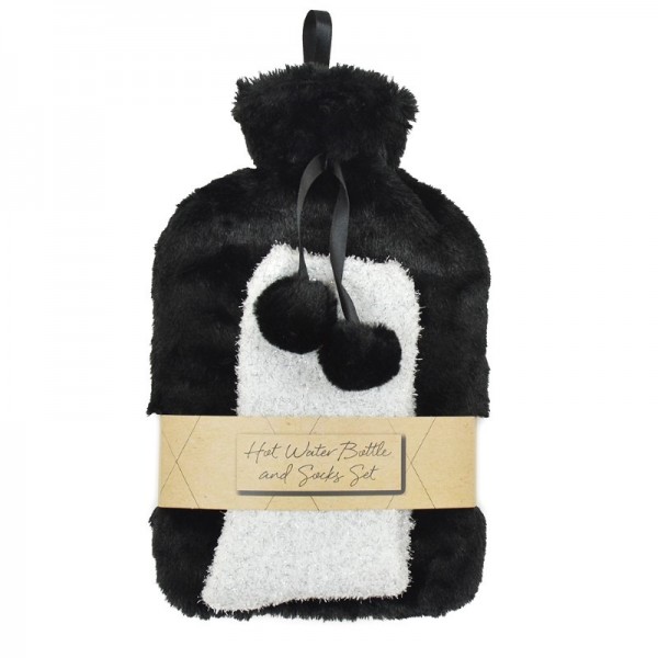 Plush Hwb & Sock Gift - Black-cream (12)