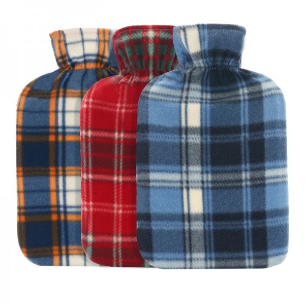 2ltr Check Fleece Cover Hwb (3asstd) (12)