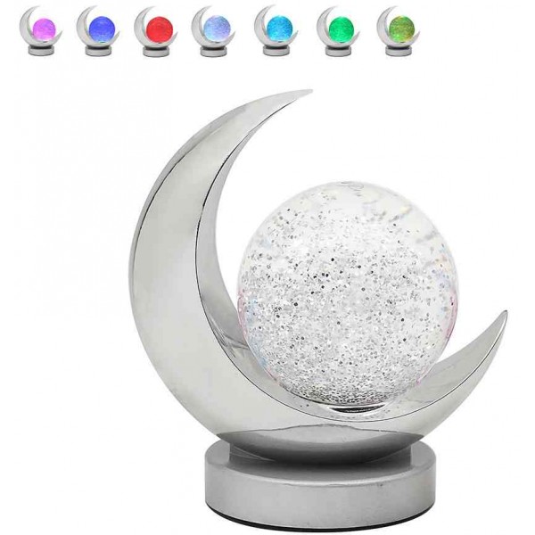 Moon Glitter Lamp Silver (6)