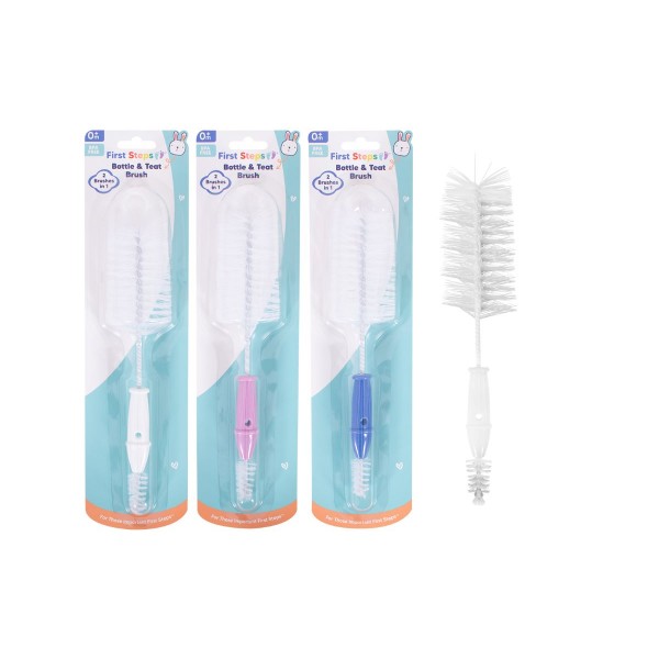 Bottle & Teat Brush 3 assorted (12)