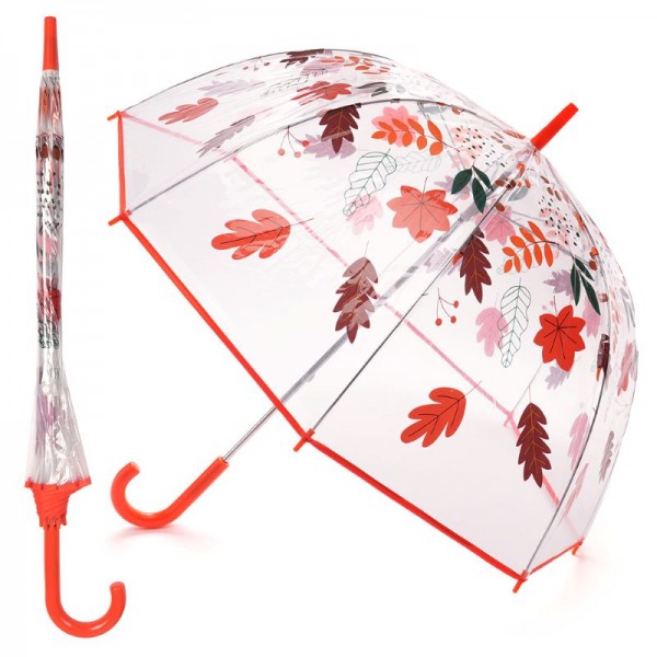 AUTUMN LEAVES PRINTED DOME UMBRELLA (12)