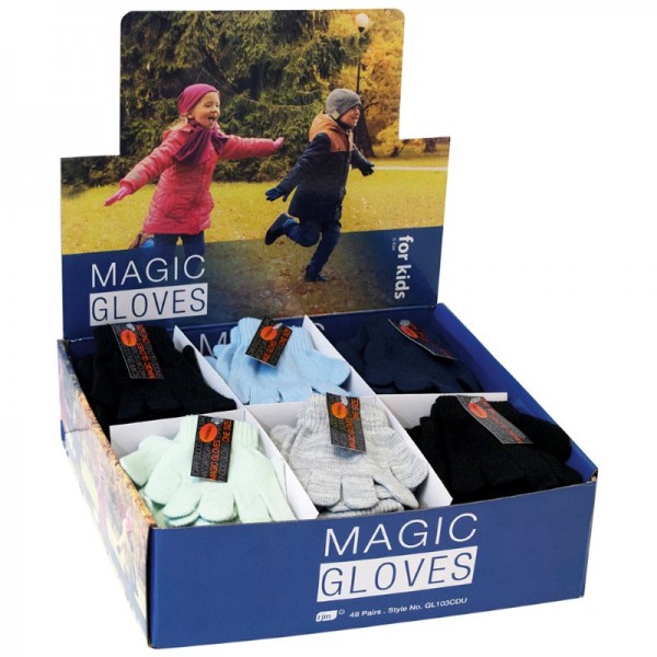 Kids Magic Gloves Cdu - 48 (Zero Vat)