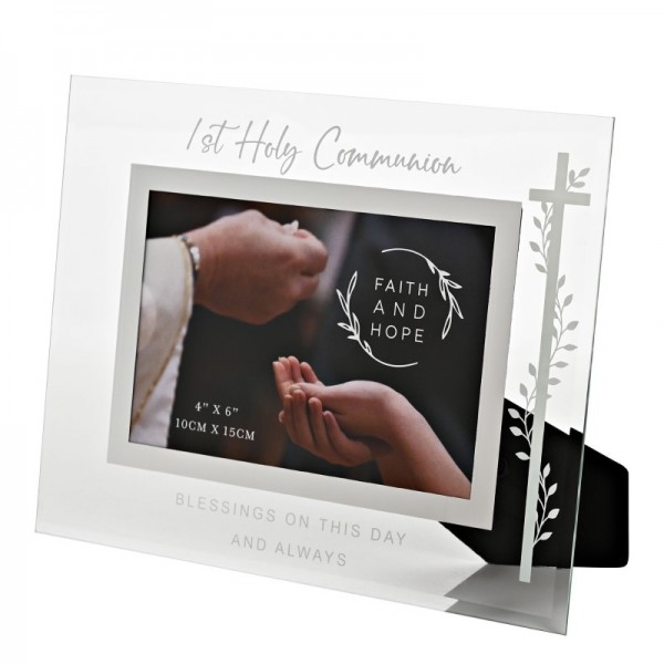 Faith & Hope Glass Frame 6x4 - First Communion (4)