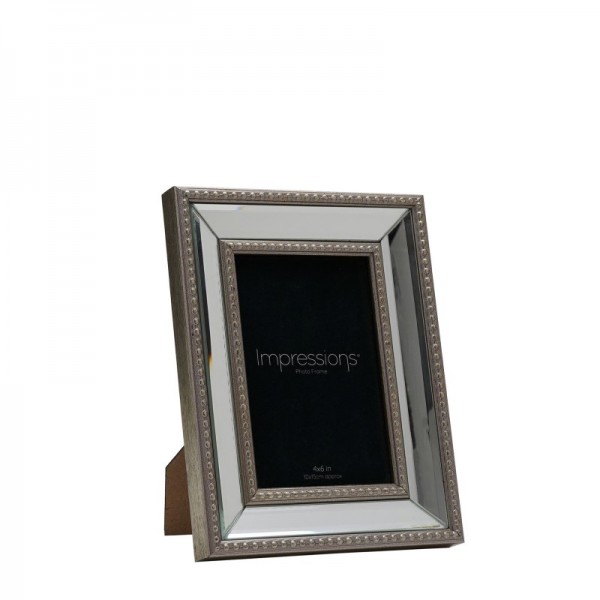 Impressions Mirror Photo Frame Gold Decorative Border 4x6 (3)