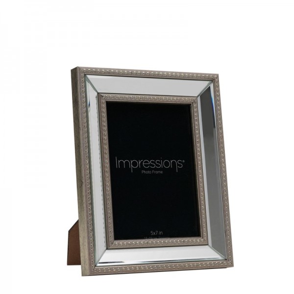 Impressions Mirror Photo Frame Gold Decorative Border 5x7 (3)