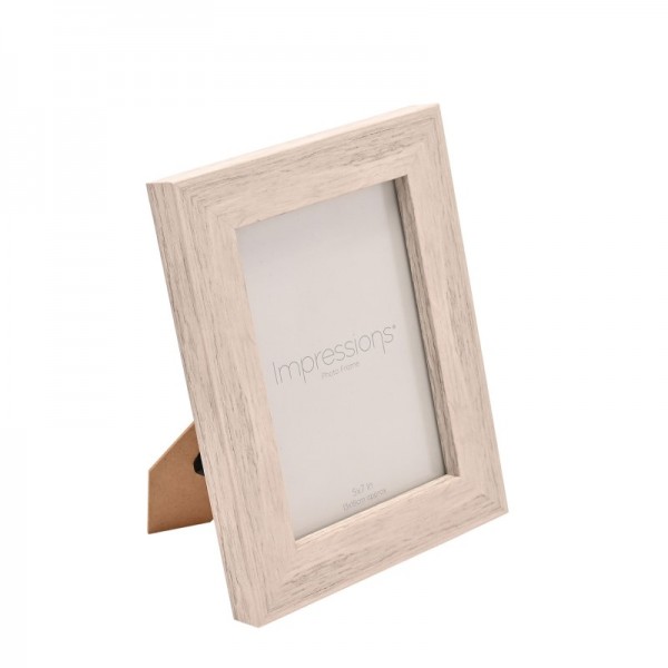 Impressions Wooden Photo Frame White Finish Flat Edge 5x7 (4)