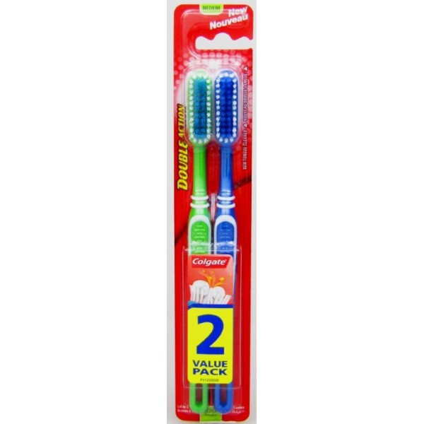 Colgate Toothbrush - Double Action - Twin Pack - COLGATE - - Kemneeds ...